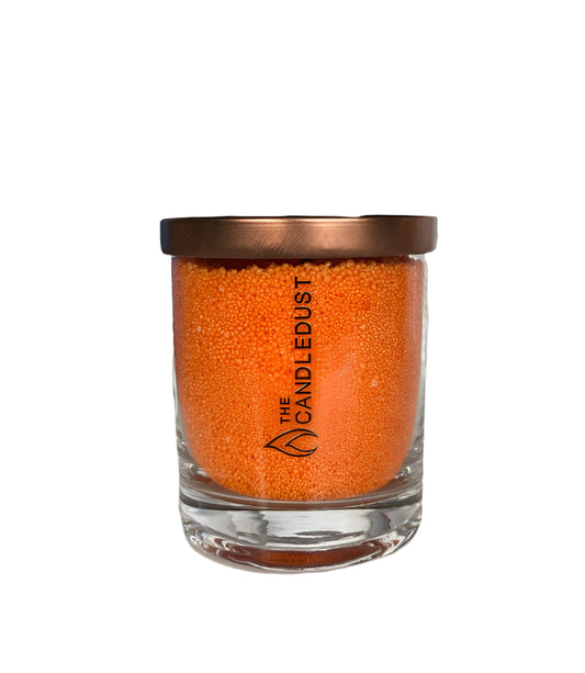 Unscented Powder Candle in Glass - Orange 160g