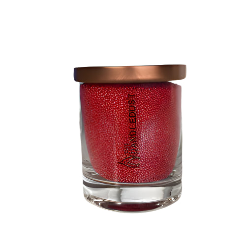 Unscented Powder Candle in Glass - Red 160g