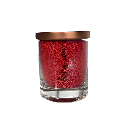 Unscented Powder Candle in Glass - Red 160g